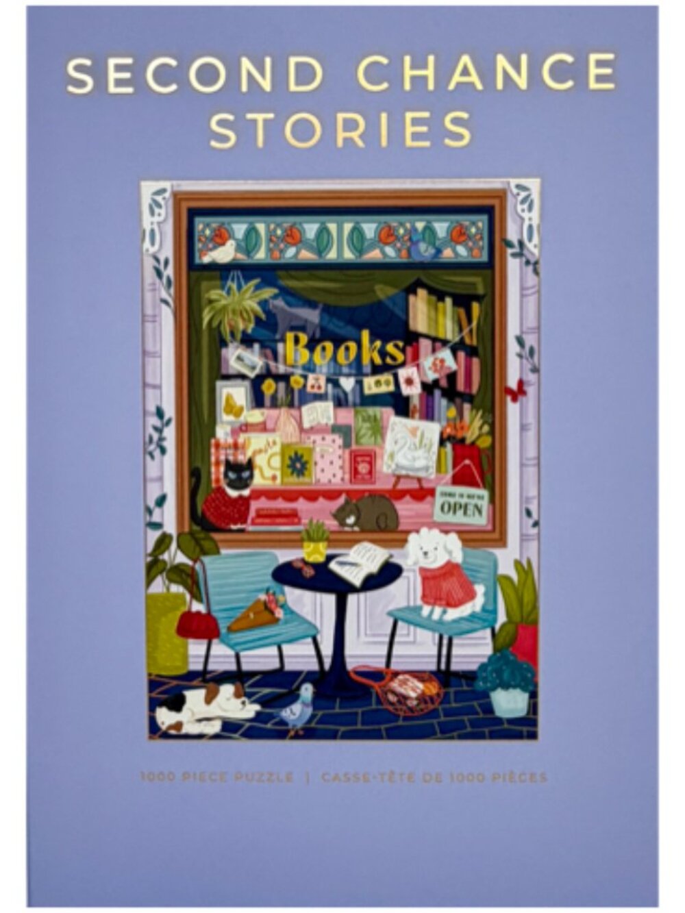 Hobbry Second Chance Stories 1000 Piece Jigsaw Puzzle Bookshop Cats